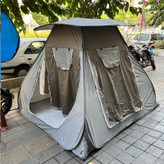 چادر مسافرتی 8نفره فنری سفری تاشو کف ضخیم ضدآب مکعبی