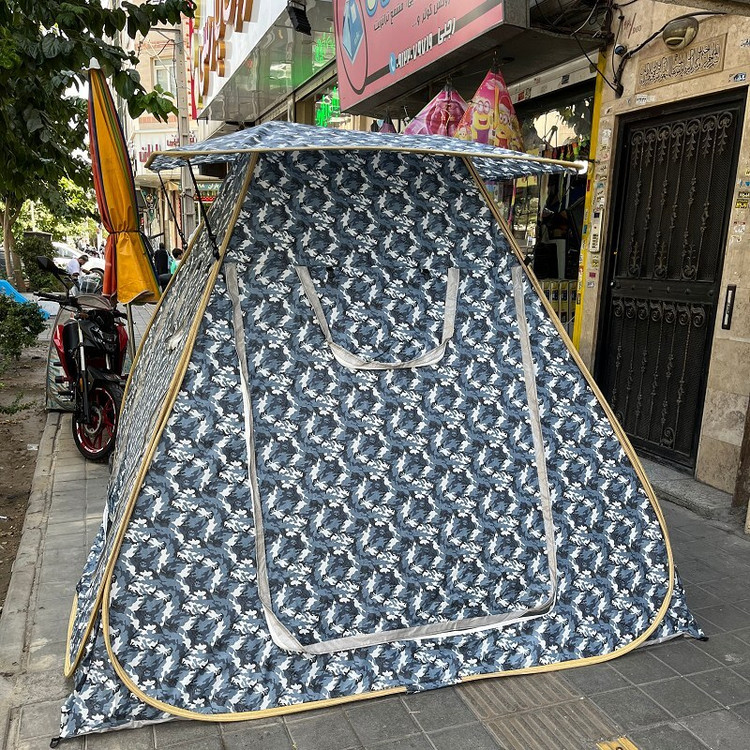 چادر مسافرتی ضد آب 8 نفره مکعبی ریپس (سقف مسطح) جنس برنو برزنتی و سه منظوره کد43
