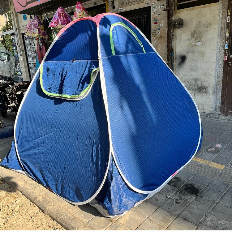 چادر مسافرتی 12 نفره مدل فنری تاشو کف ضخیم سفری ماشین صندلی موتور خودرو کد46