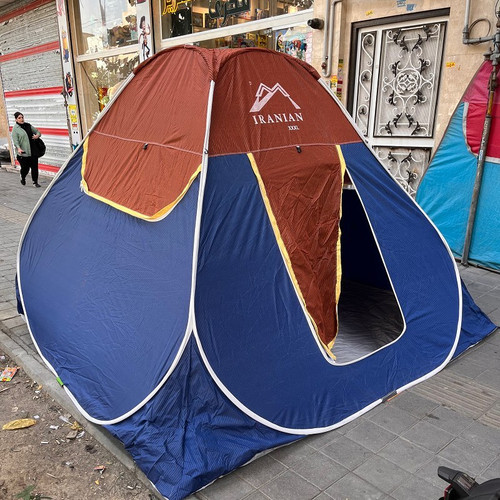 چادرمسافرتی 12 نفره فنری جنس برنو با ارتفاع بلند و کف ضخیم سایز بزرگ کد7