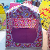 چادربازی نوجوان پارچه ای طرح پونی بنفش