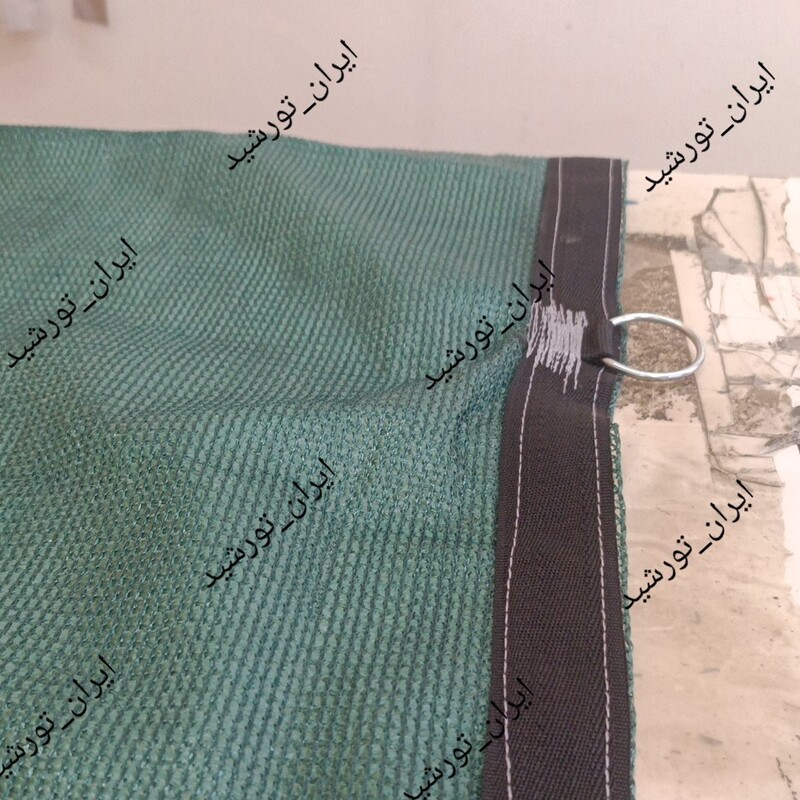 شید گلخانه سایبان 80 درصد (ابعاد 8 در 4) دوردوزی شده و حلقه دار