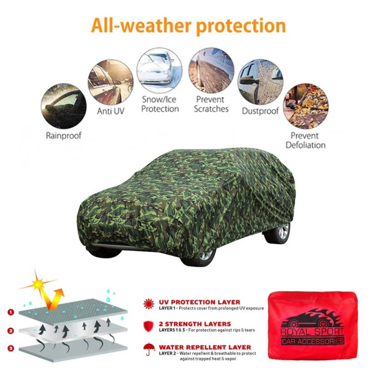 چادر خودرو رویال اسپرت مدل چریکی مناسب برای تیگو 7 پرو