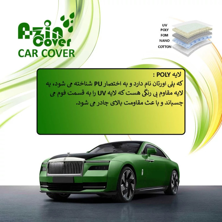چادر خودرو آذین کاور مدل MULTILAYER مناسب برای هیوندا سانتافه