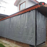 پرده و سایبان برزنتی ضد اب و افتاب کانتینری درجه یک با حلقه و دوخت