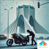 چادر موتور سیکلت ایساتیس مدل سیلور (جنس شمعی یا پشت نقره) مناسب موتور سیکلت نینجا