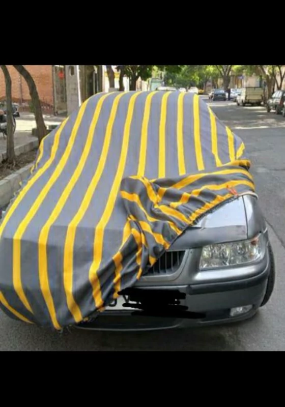 چادر ماشین نخی پشت کرکی مخصوص تارا (داخل پنبه ای، ضد خش و مقاوم به آفتاب)(زمینه سفید)