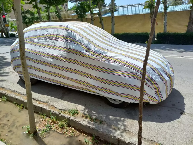 چادر ماشین نخی پشت کرکی مخصوص هونگچی اچ فایو (Hongqi H5)(داخل پنبه ای، ض