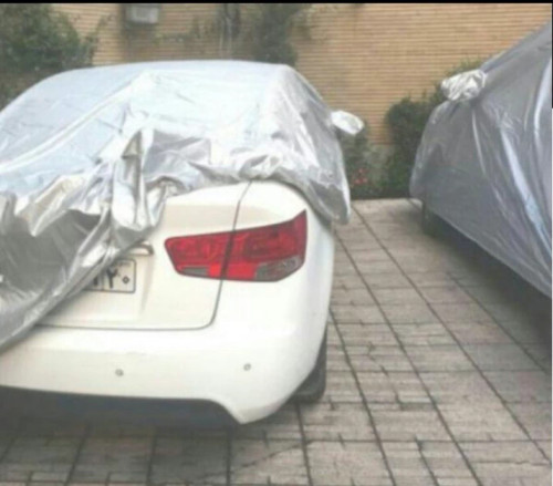 چادر ماشین ضد آب سبک جنس شمعی سبک (پشت نقره ) مخصوص اپل وکترا (اوپل Vectra )