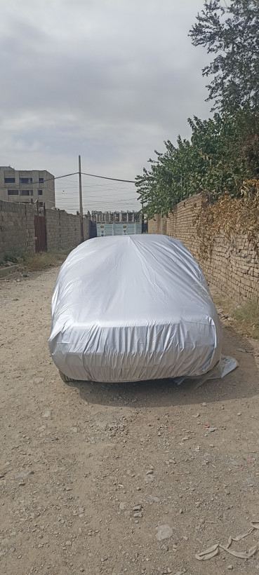 چادر ماشین پشت نقره مخصوص پژو پارس تی یو فایو TU5(ضد آب چهار فصل داخل ساده بدون کرک و ضد خش و مقاوم به افتاب با ضمانت)